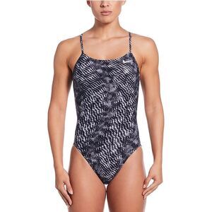 Nike Women's Hydrastrong Tie Dye Crossback One Piece Swimsuit